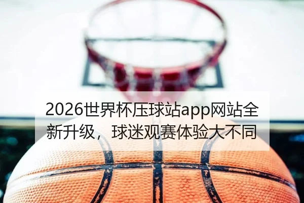 2026世界杯压球站app网站全新升级，球迷观赛体验大不同